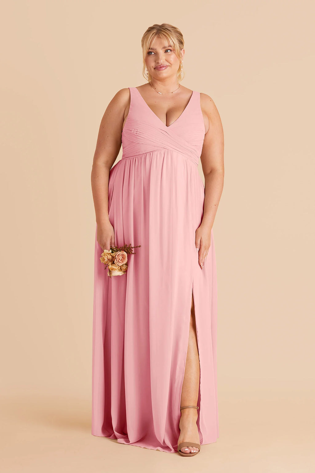 Annelise Bubblegum Pink alternate view 1 bridesmaid dress