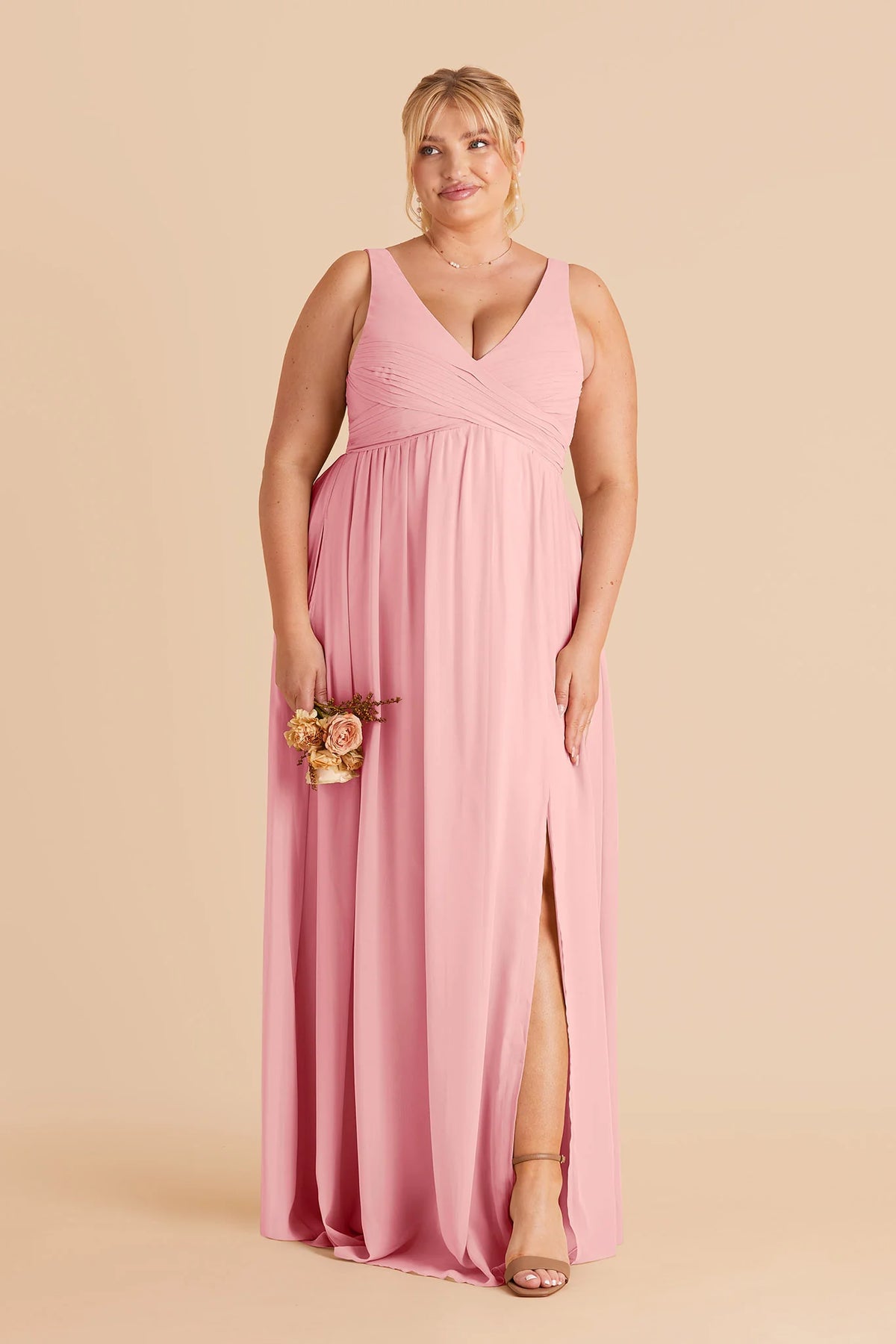 Annelise Bubblegum Pink alternate view 1 bridesmaid dress