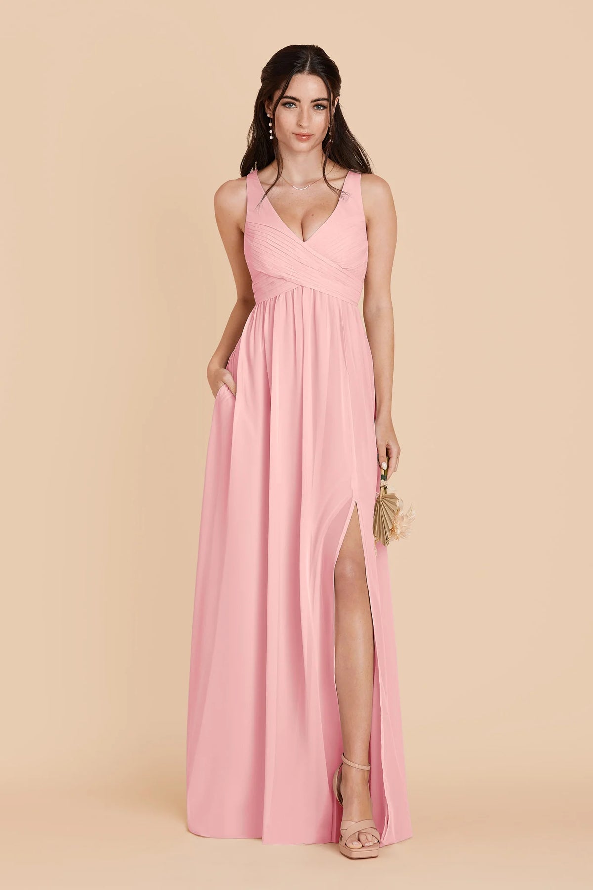 Annelise Bubblegum Pink alternate view 2 bridesmaid dress