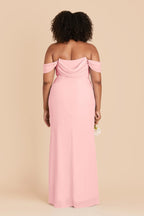 Odessa Bubblegum Pink back view bridesmaid dress