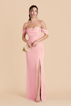 Odessa Bubblegum Pink alternate view 2 bridesmaid dress
