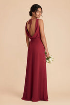 Odette Burgundy alternate view 2 bridesmaid dress