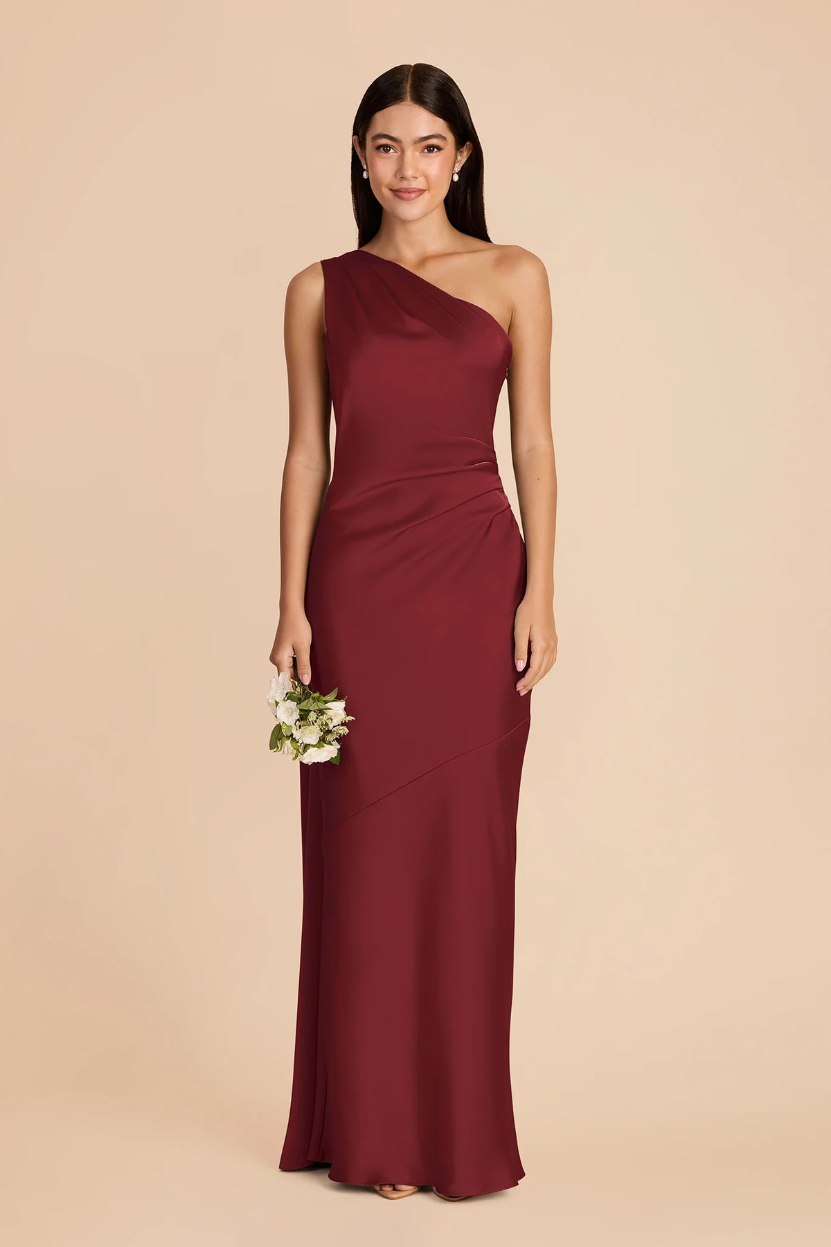 Ariadne Burgundy alternate view 2 bridesmaid dress