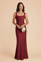 Colette Burgundy alternate view 1 bridesmaid dress