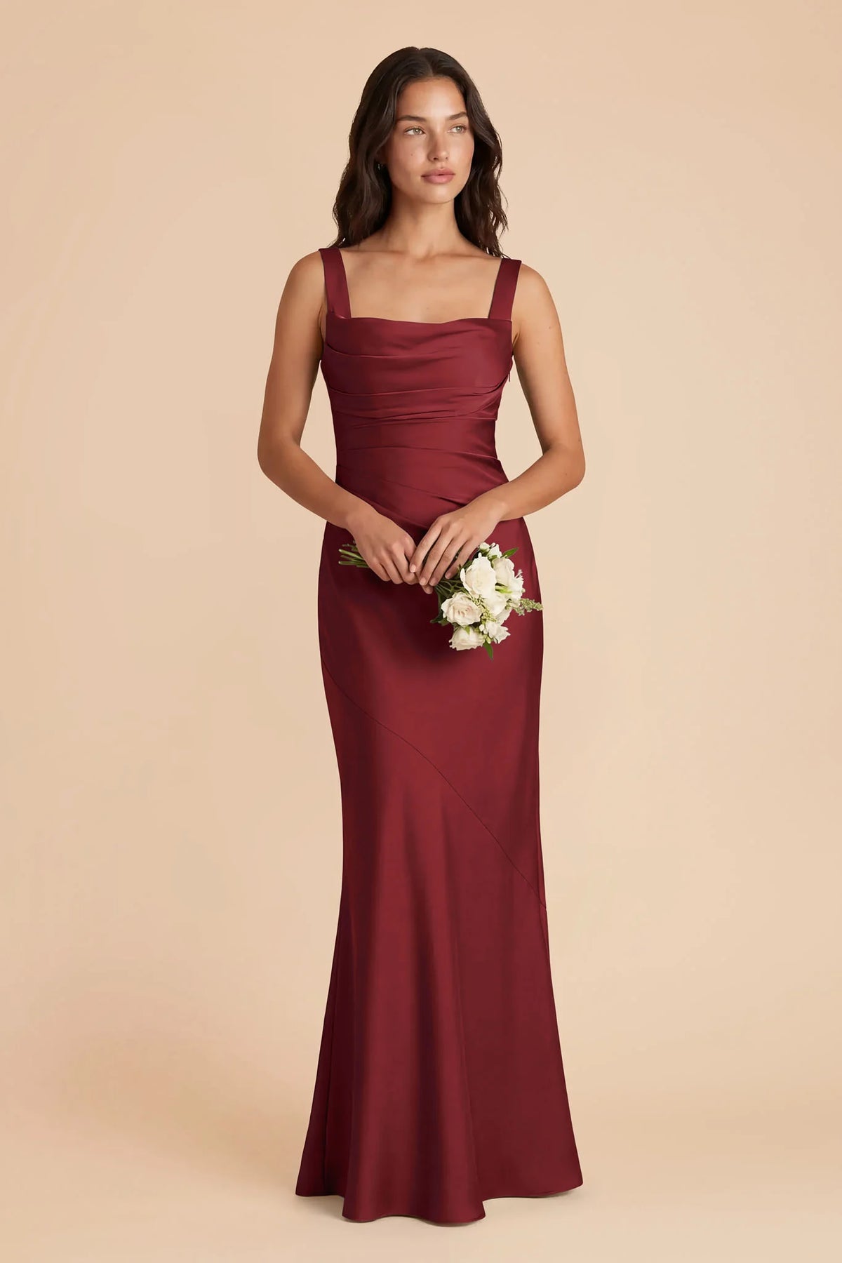 Colette Burgundy alternate view 1 bridesmaid dress