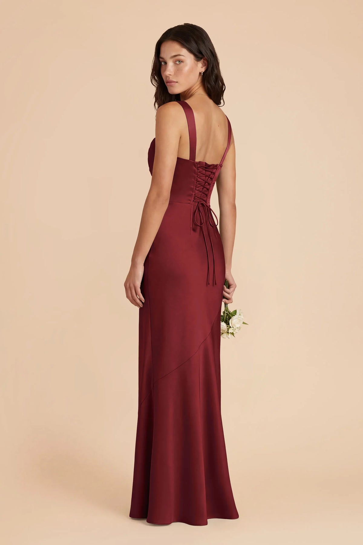 Colette Burgundy alternate view 2 bridesmaid dress