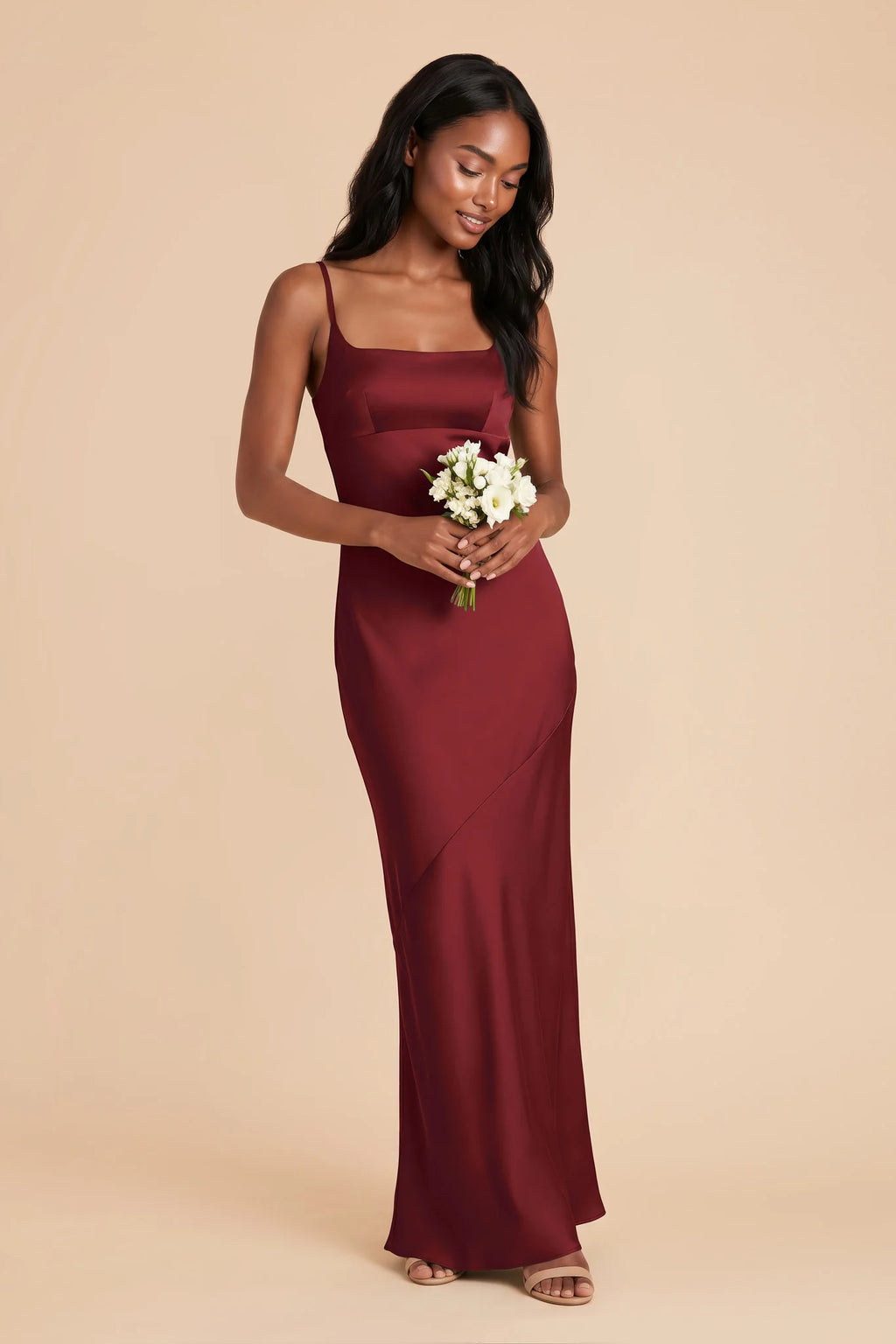 Noelle Burgundy alternate view 1 bridesmaid dress