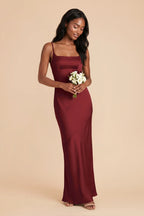 Noelle Burgundy alternate view 1 bridesmaid dress