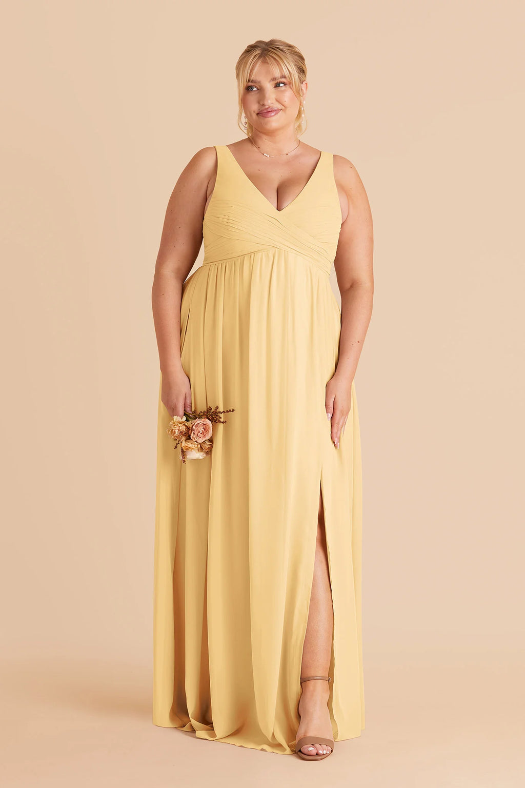 Annelise Butter alternate view 1 bridesmaid dress