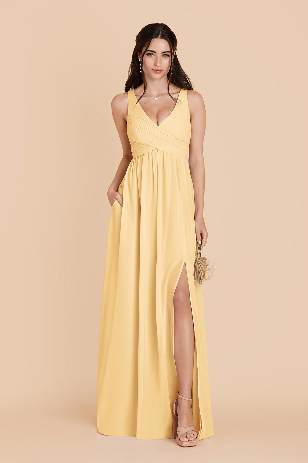 Annelise Butter alternate view 3 bridesmaid dress