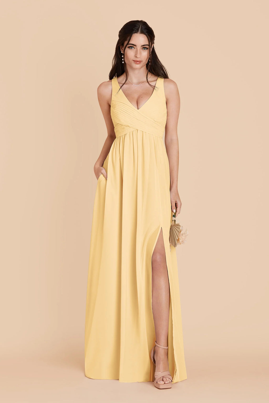 Annelise Butter alternate view 2 bridesmaid dress