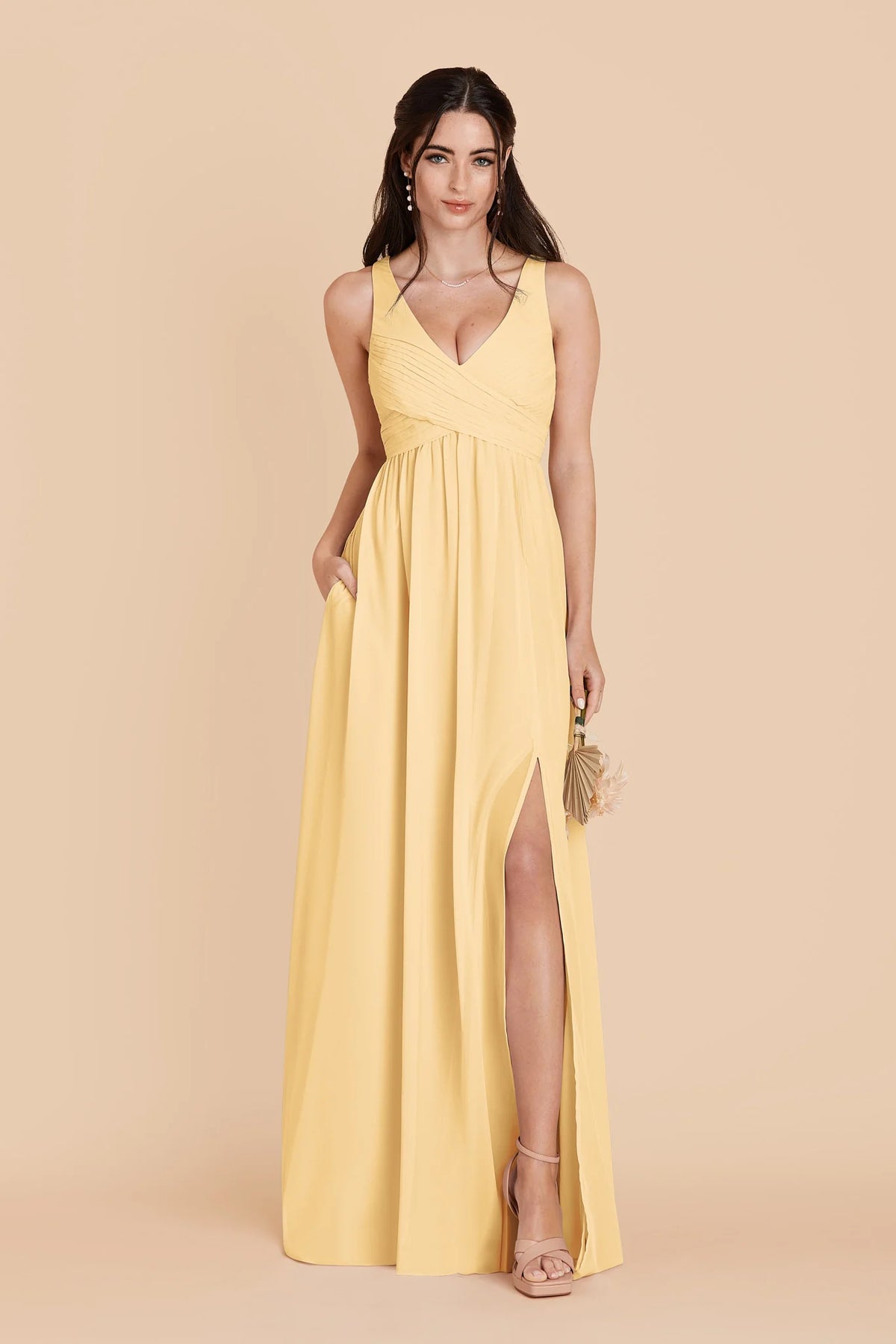 Annelise Butter alternate view 2 bridesmaid dress