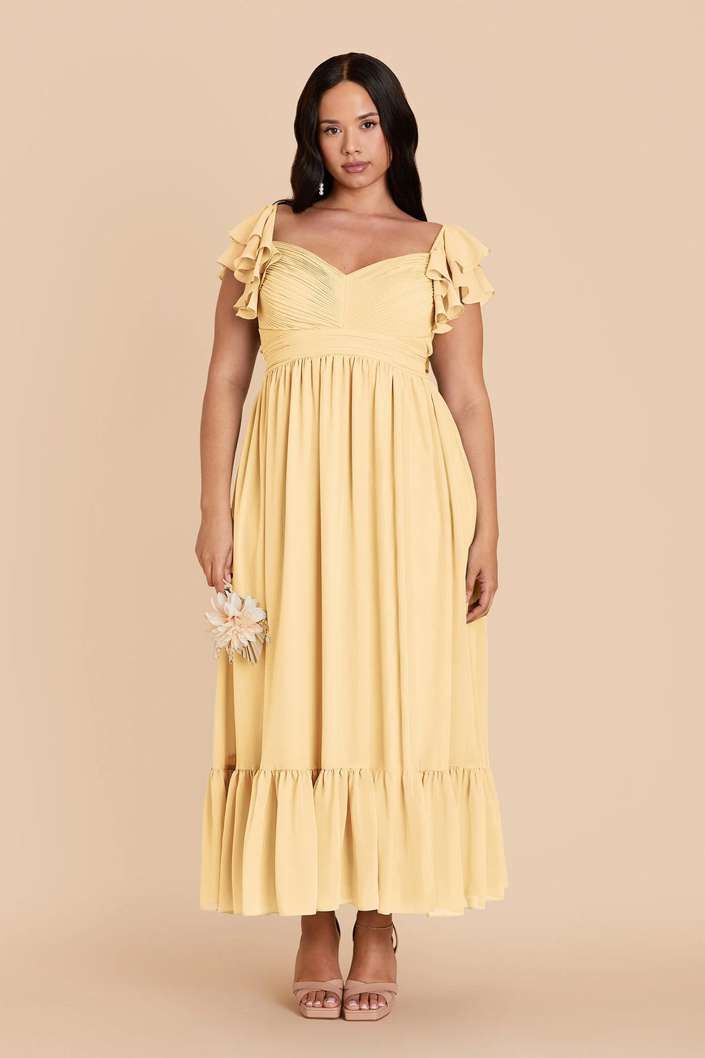 Talia Butter alternate view 1 bridesmaid dress