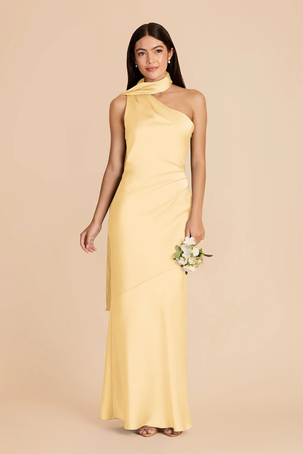 Ariadne Butter front view bridesmaid dress