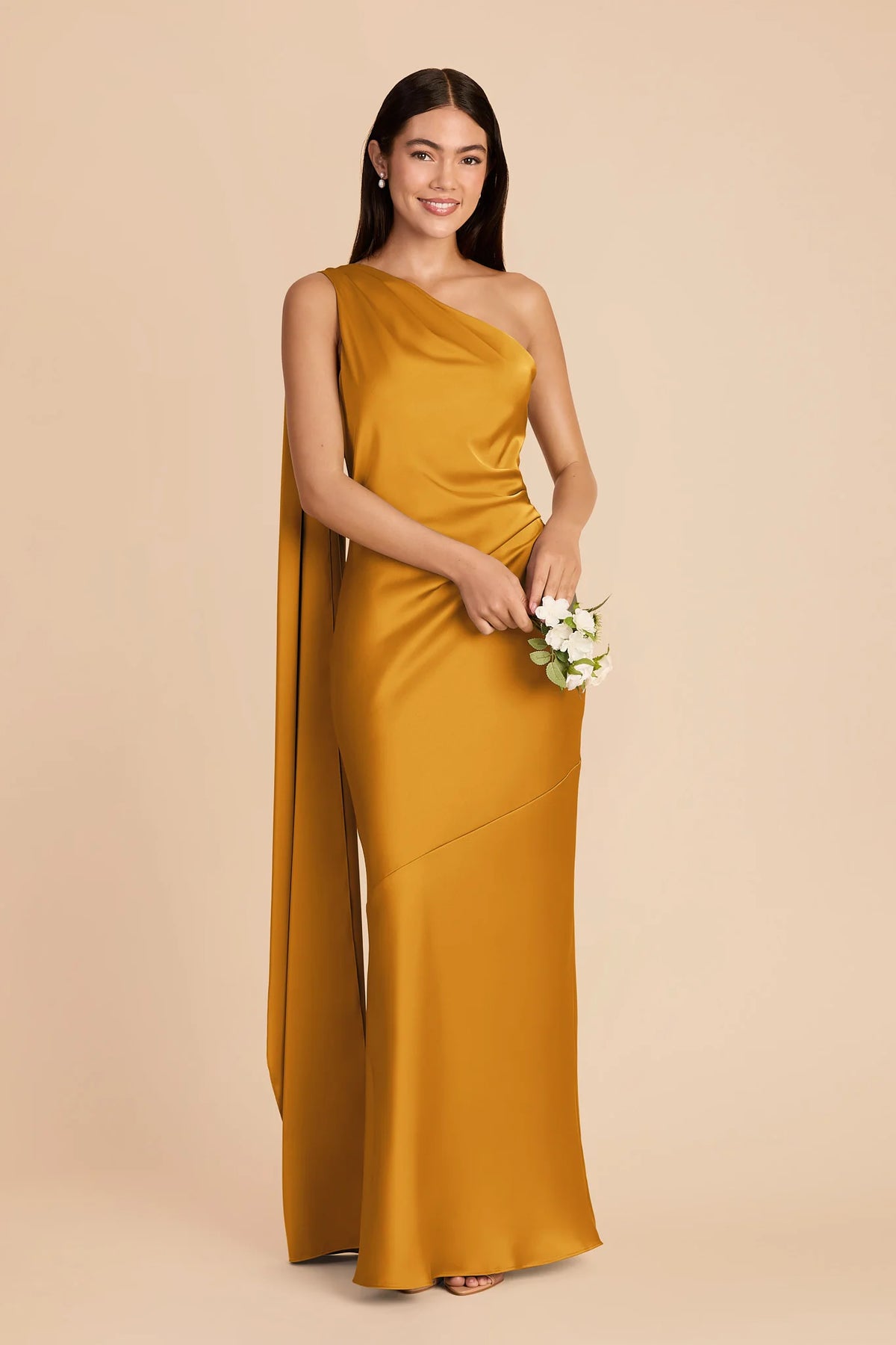 Ariadne Butterscotch alternate view 1 bridesmaid dress