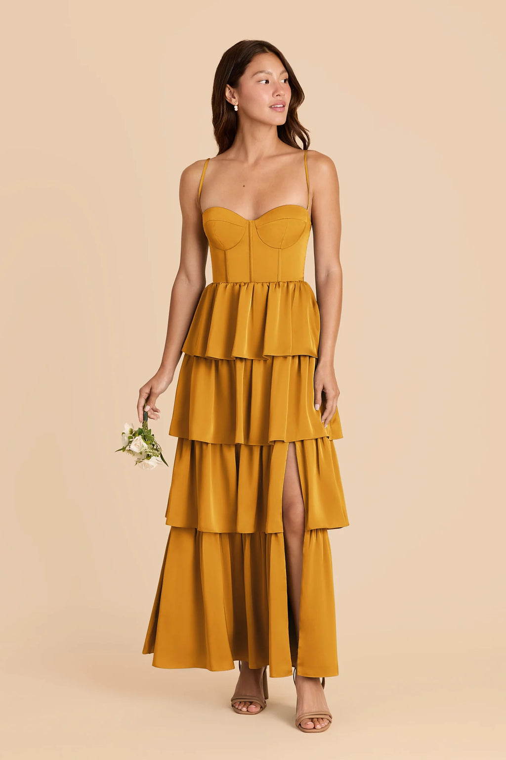 Calista Butterscotch alternate view 1 bridesmaid dress