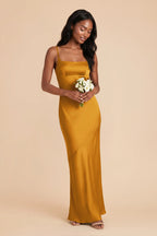 Noelle Butterscotch alternate view 1 bridesmaid dress