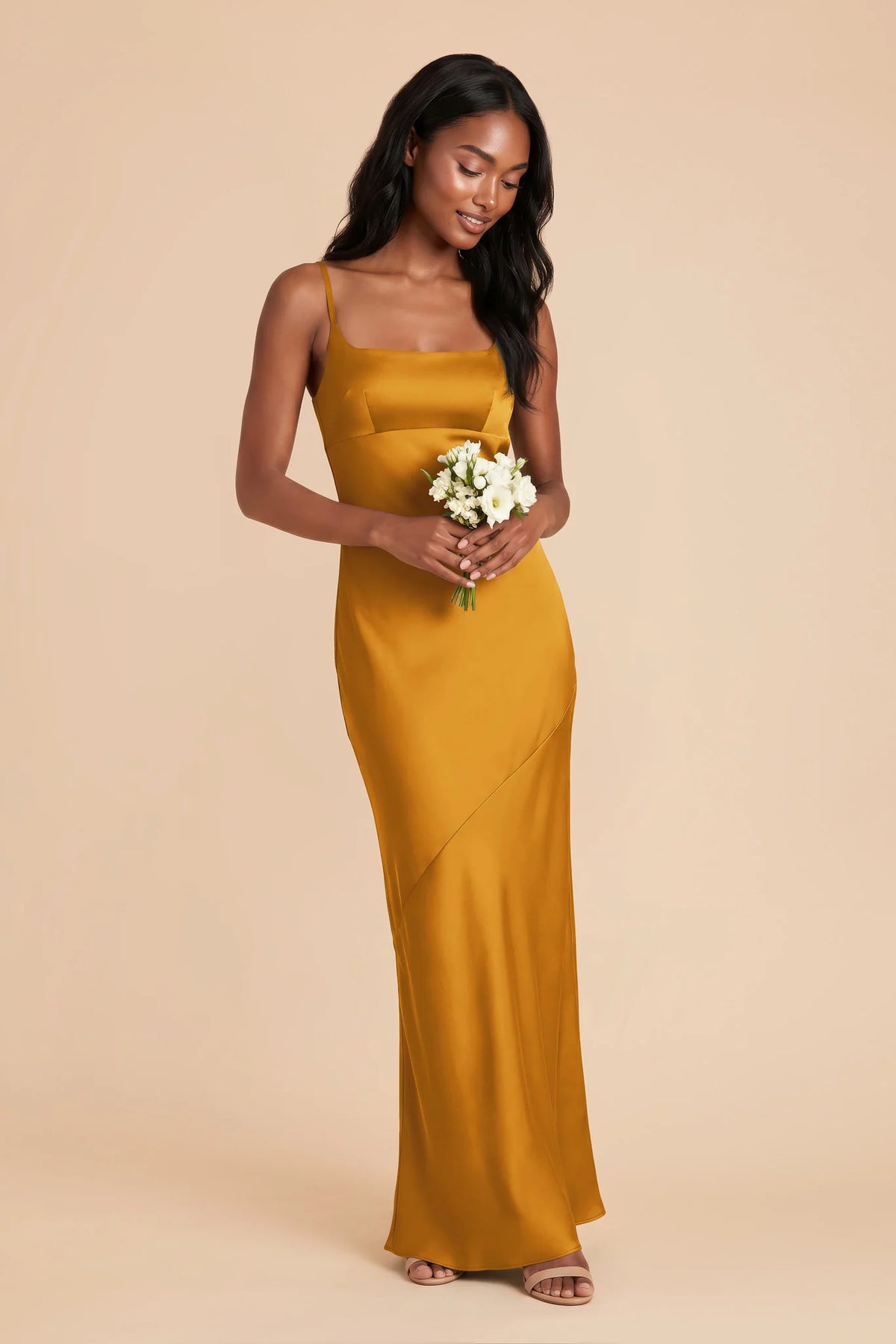 Noelle Butterscotch alternate view 1 bridesmaid dress