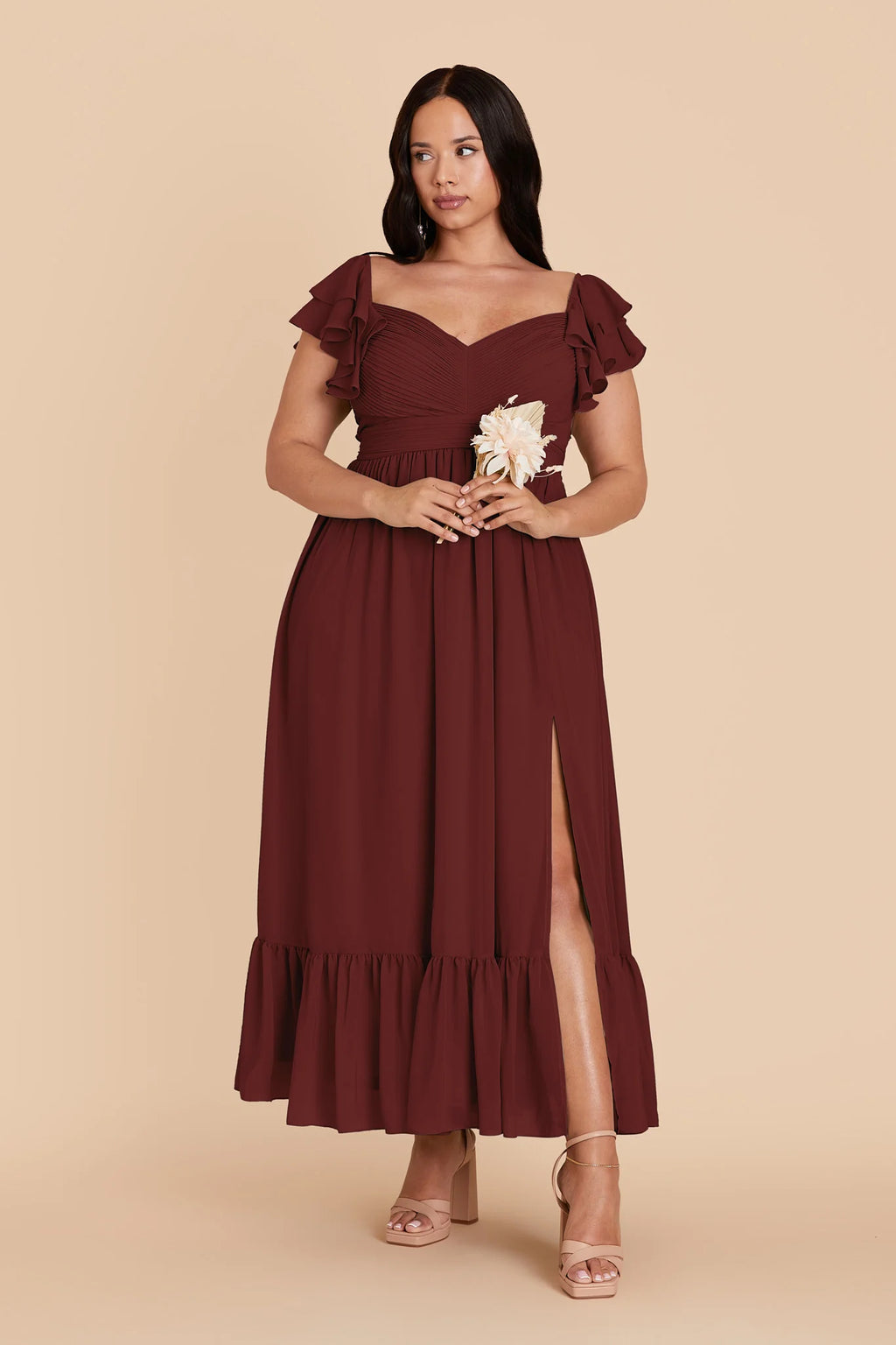 Talia Cabernet alternate view 5 bridesmaid dress