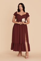 Talia Cabernet alternate view 5 bridesmaid dress