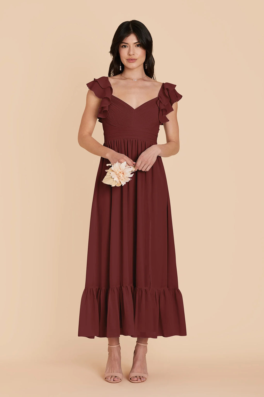 Talia Cabernet alternate view 2 bridesmaid dress