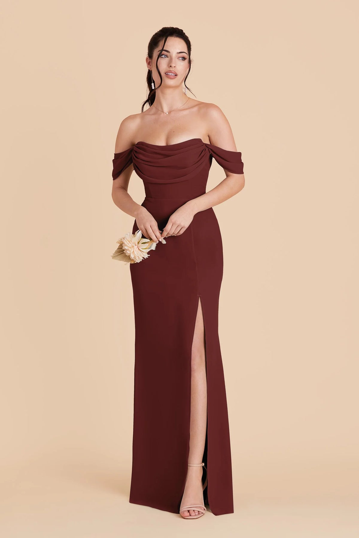 Odessa Cabernet alternate view 2 bridesmaid dress