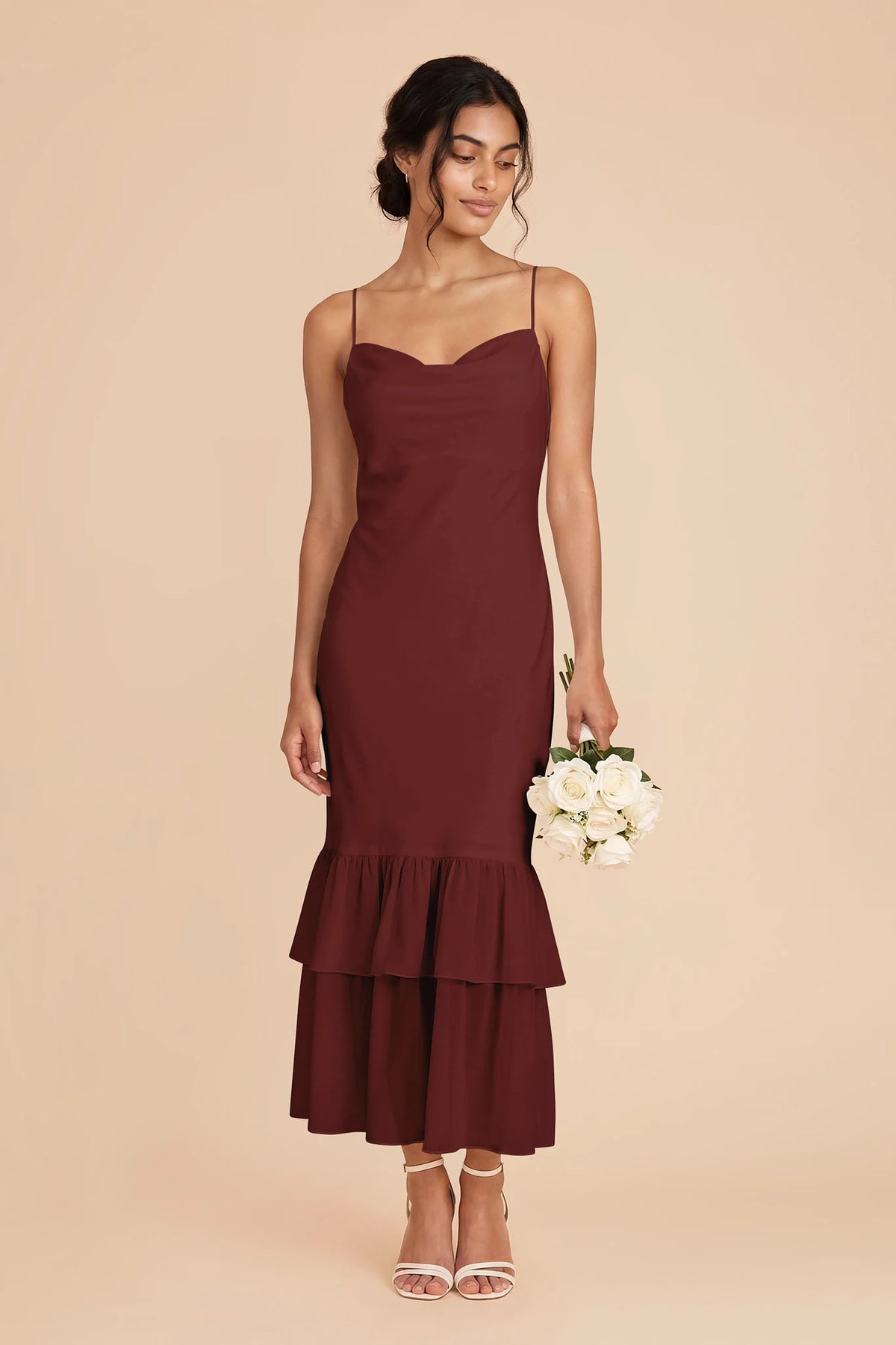 Liora Cabernet alternate view 1 bridesmaid dress