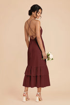 Liora Cabernet alternate view 2 bridesmaid dress