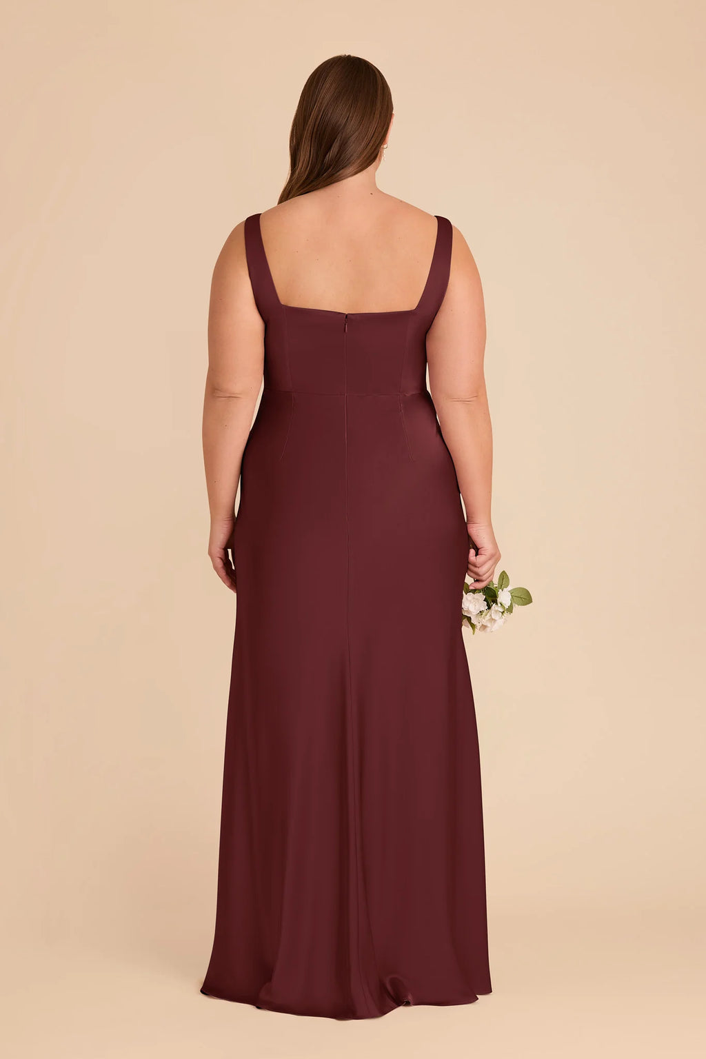Elowen Cabernet back view bridesmaid dress