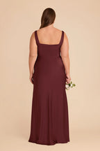 Elowen Cabernet back view bridesmaid dress