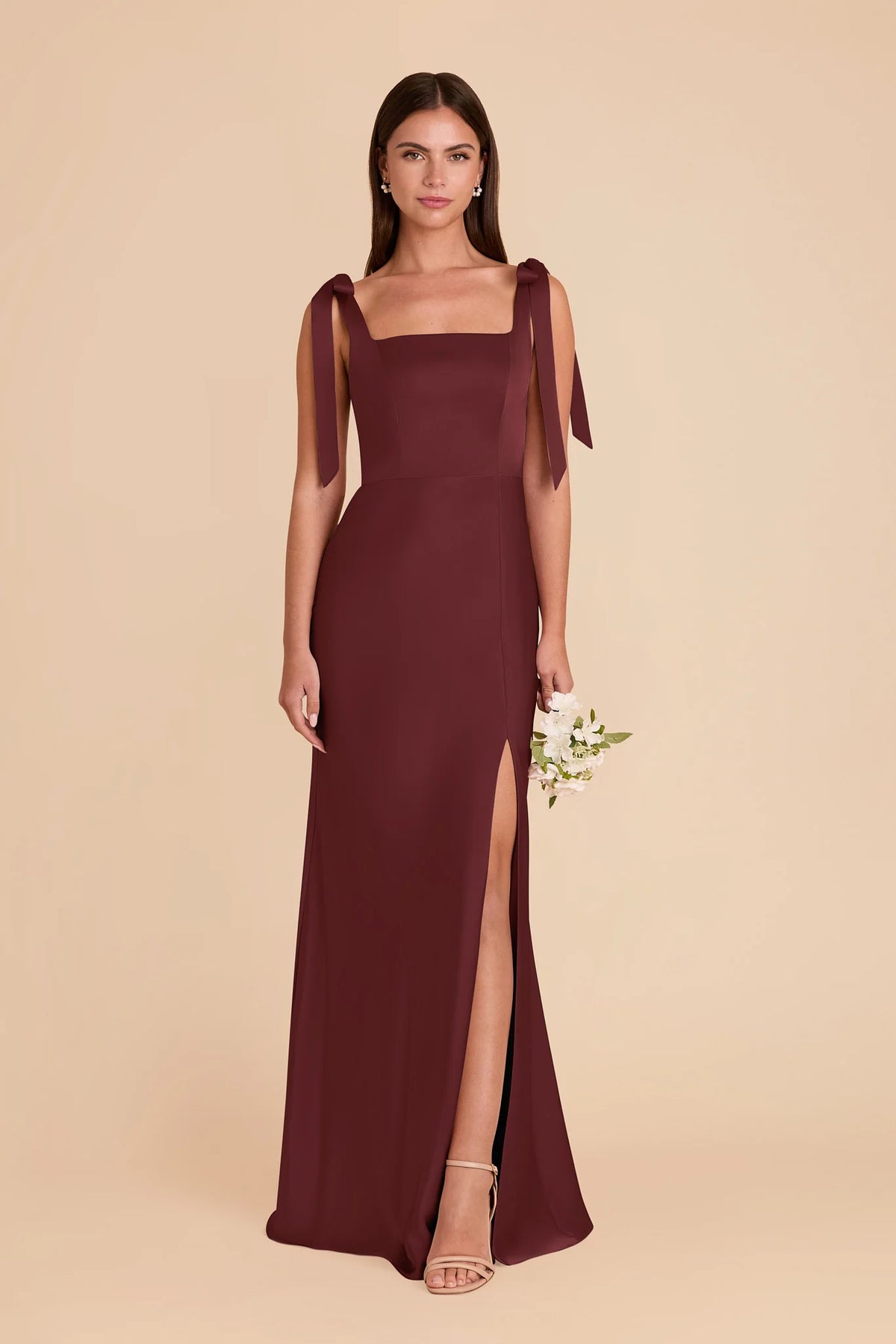 Elowen Cabernet alternate view 2 bridesmaid dress