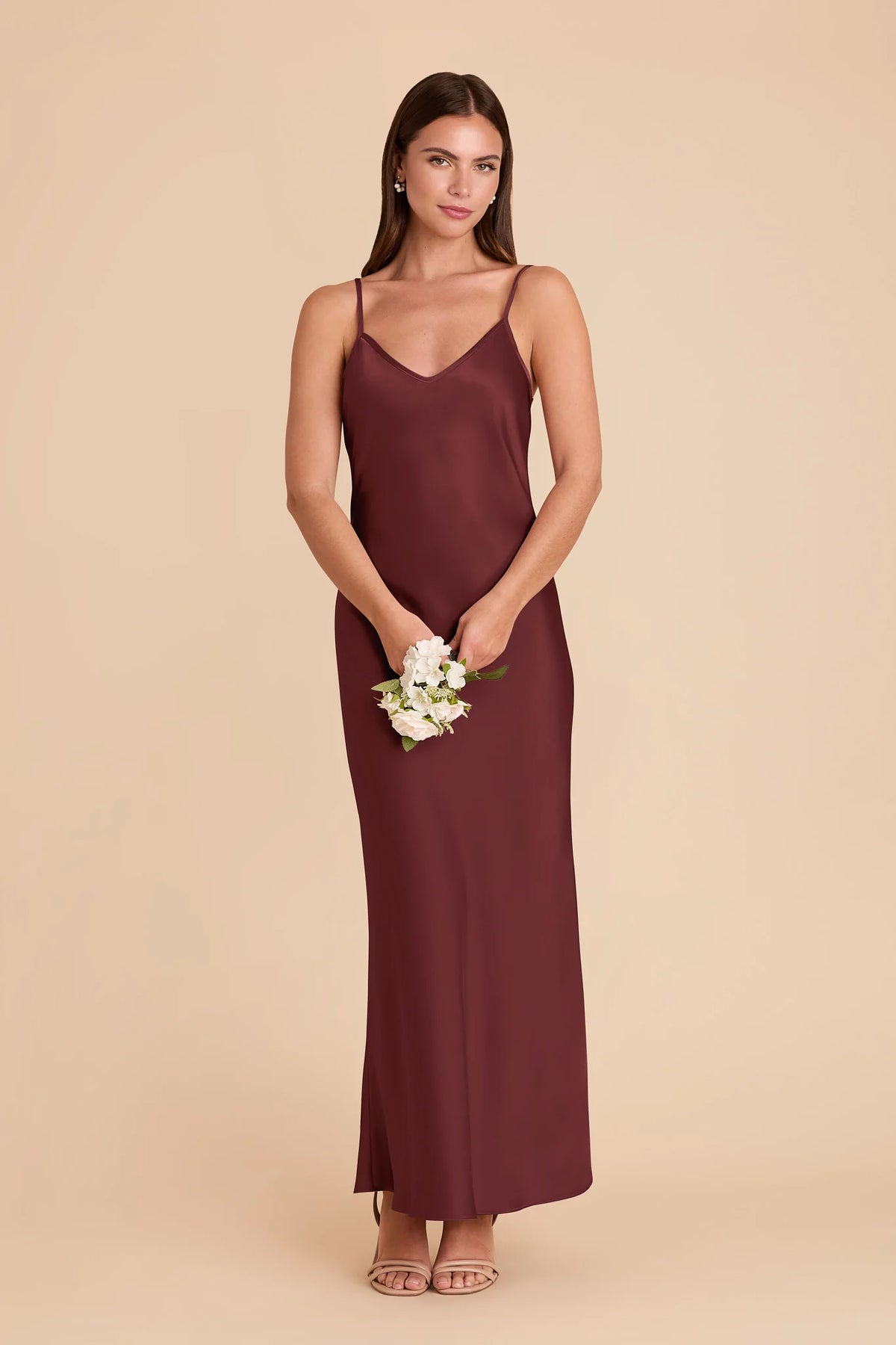Amara Cabernet alternate view 2 bridesmaid dress