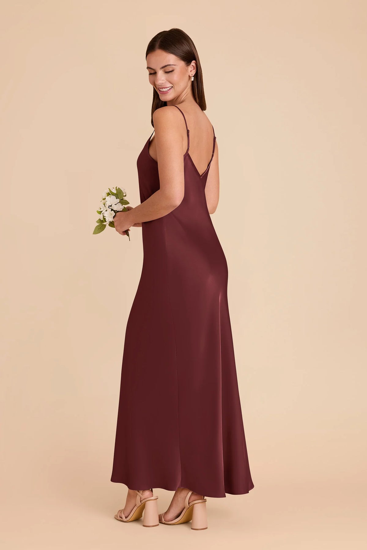 Amara Cabernet alternate view 3 bridesmaid dress