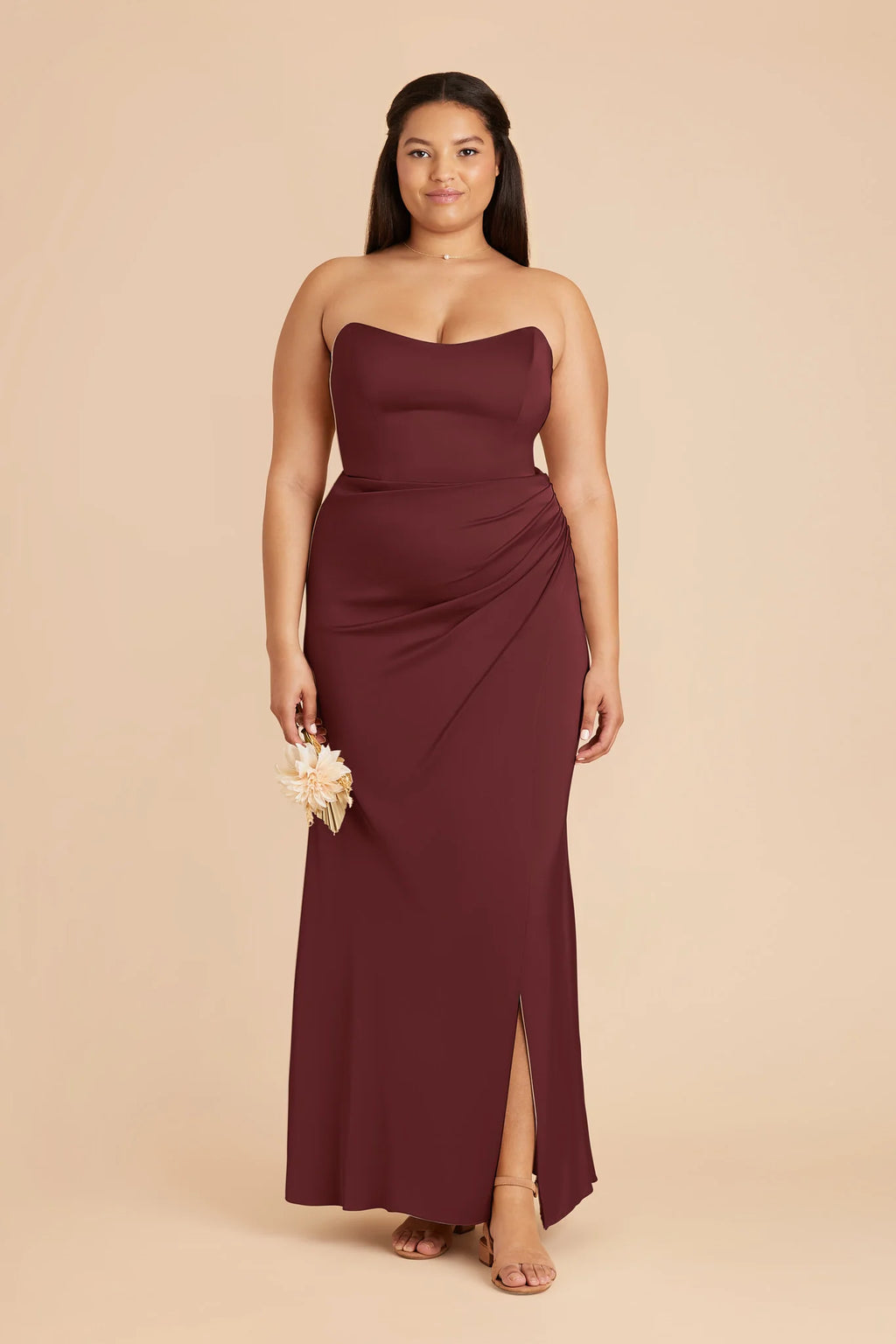 Lucienne Cabernet alternate view 1 bridesmaid dress