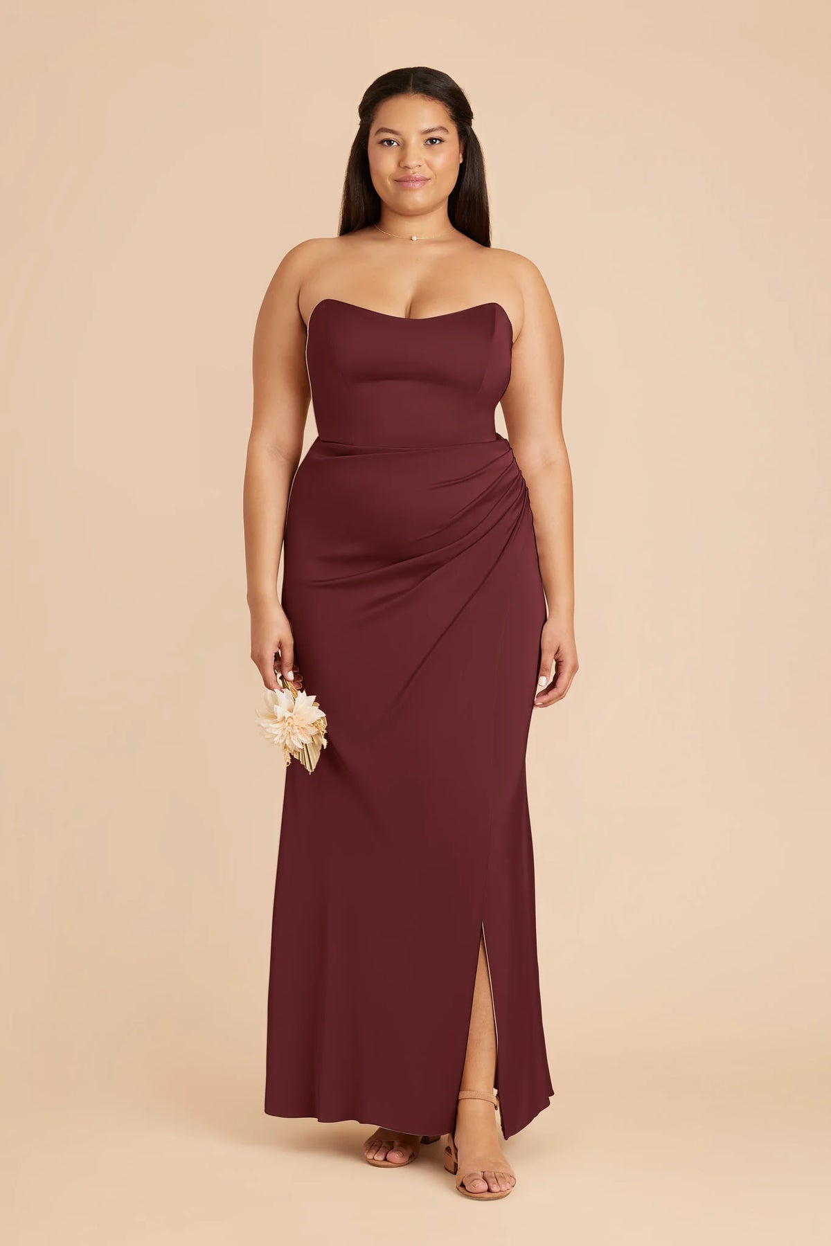 Lucienne Cabernet alternate view 1 bridesmaid dress