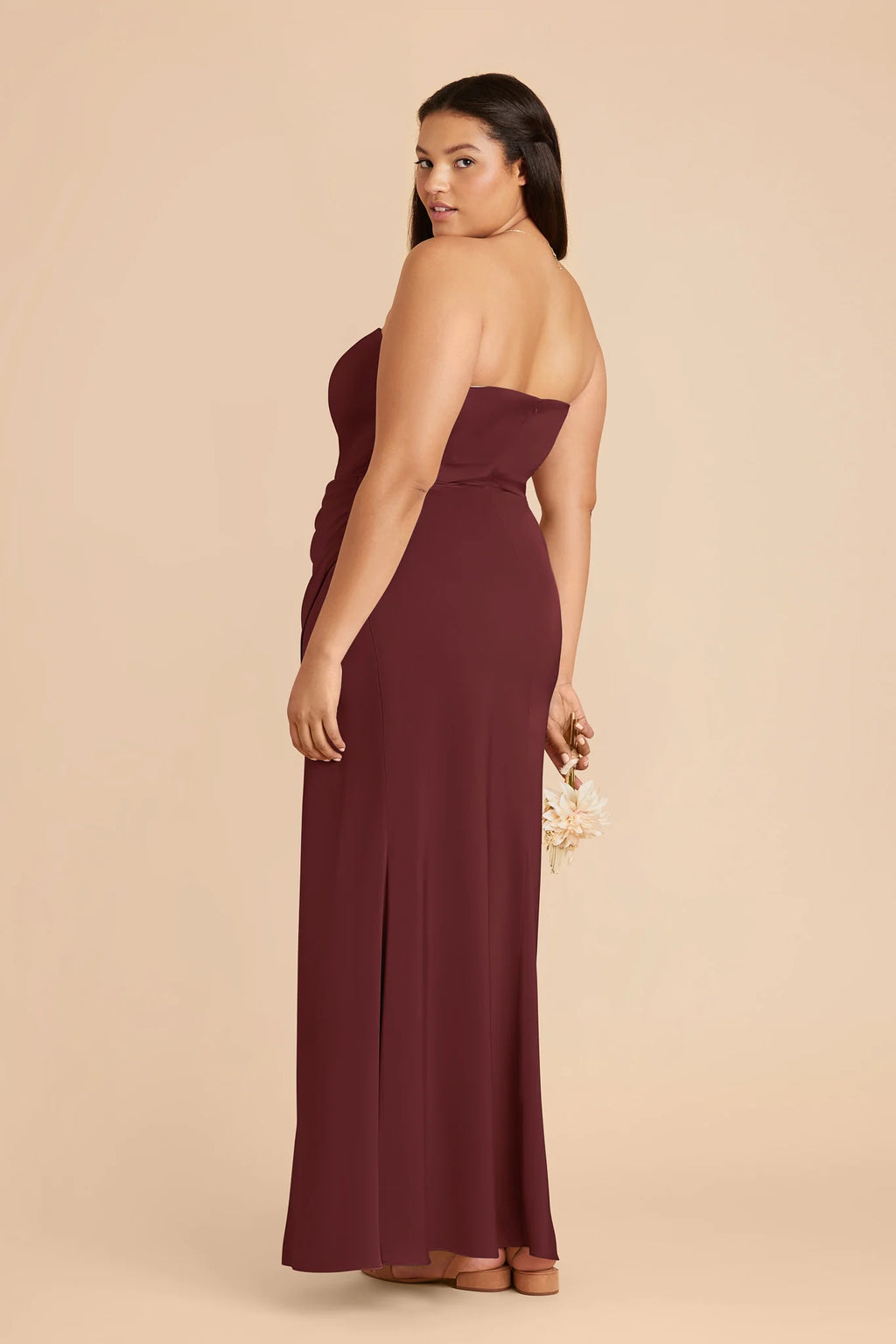 Lucienne Cabernet alternate view 6 bridesmaid dress