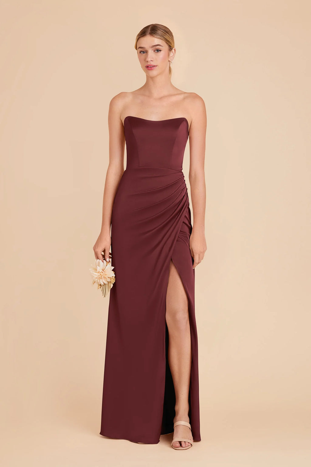 Lucienne Cabernet alternate view 2 bridesmaid dress