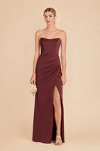 Lucienne Cabernet alternate view 2 bridesmaid dress