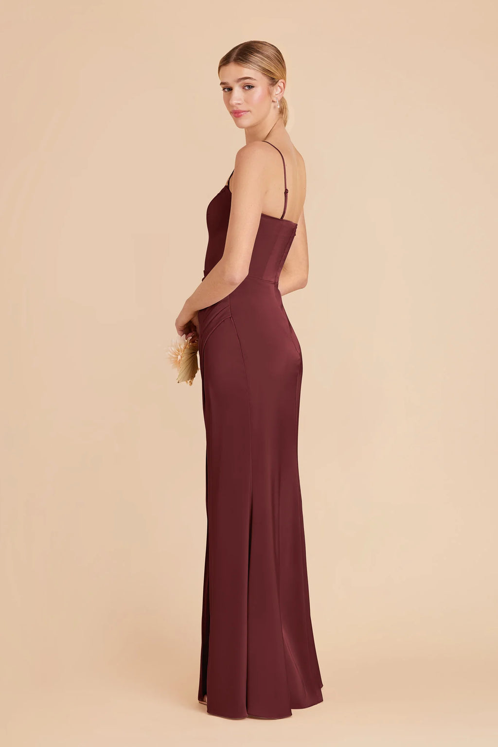 Lucienne Cabernet alternate view 3 bridesmaid dress
