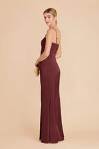 Lucienne Cabernet alternate view 3 bridesmaid dress