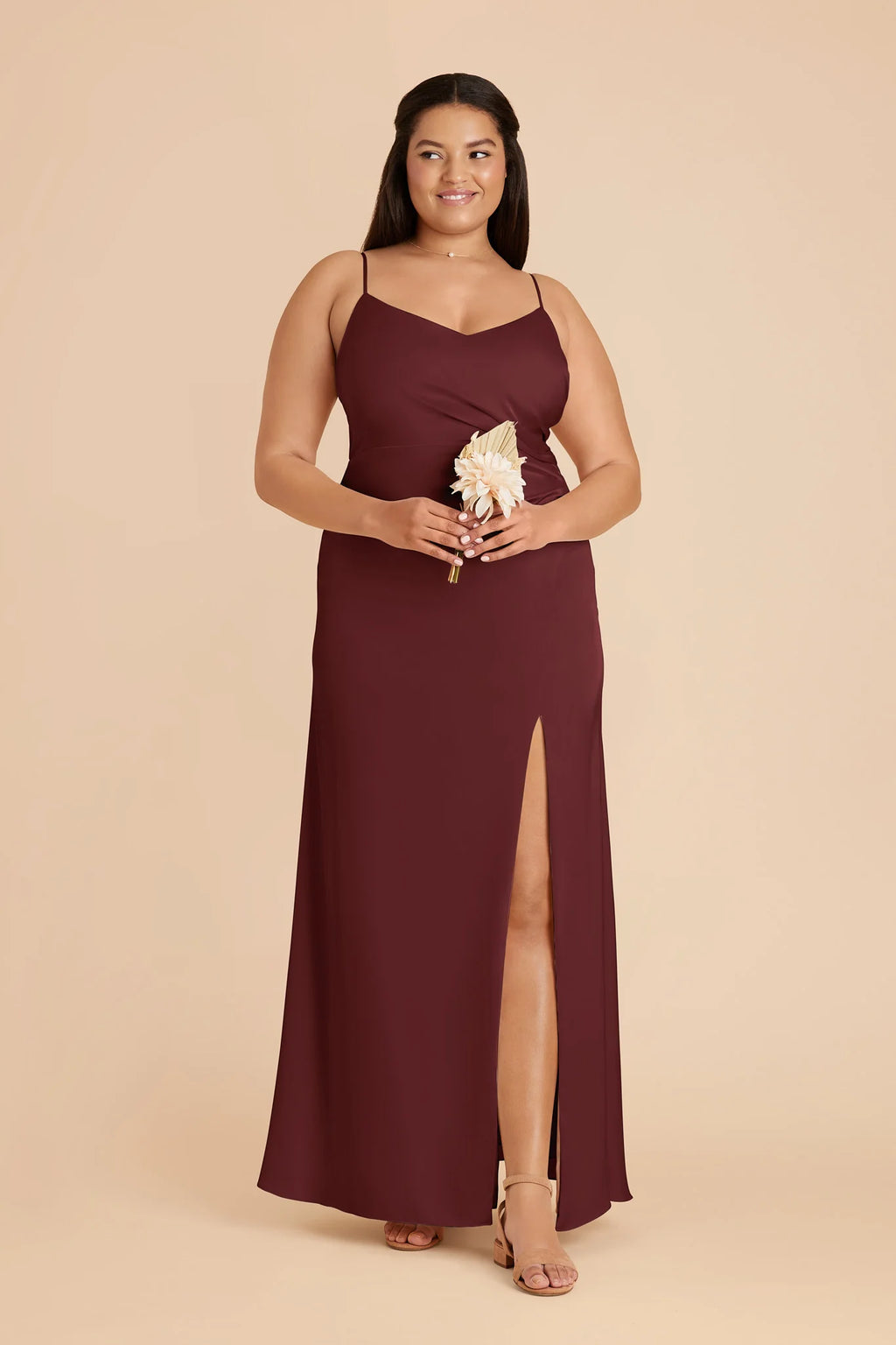Elara Cabernet alternate view 1 bridesmaid dress