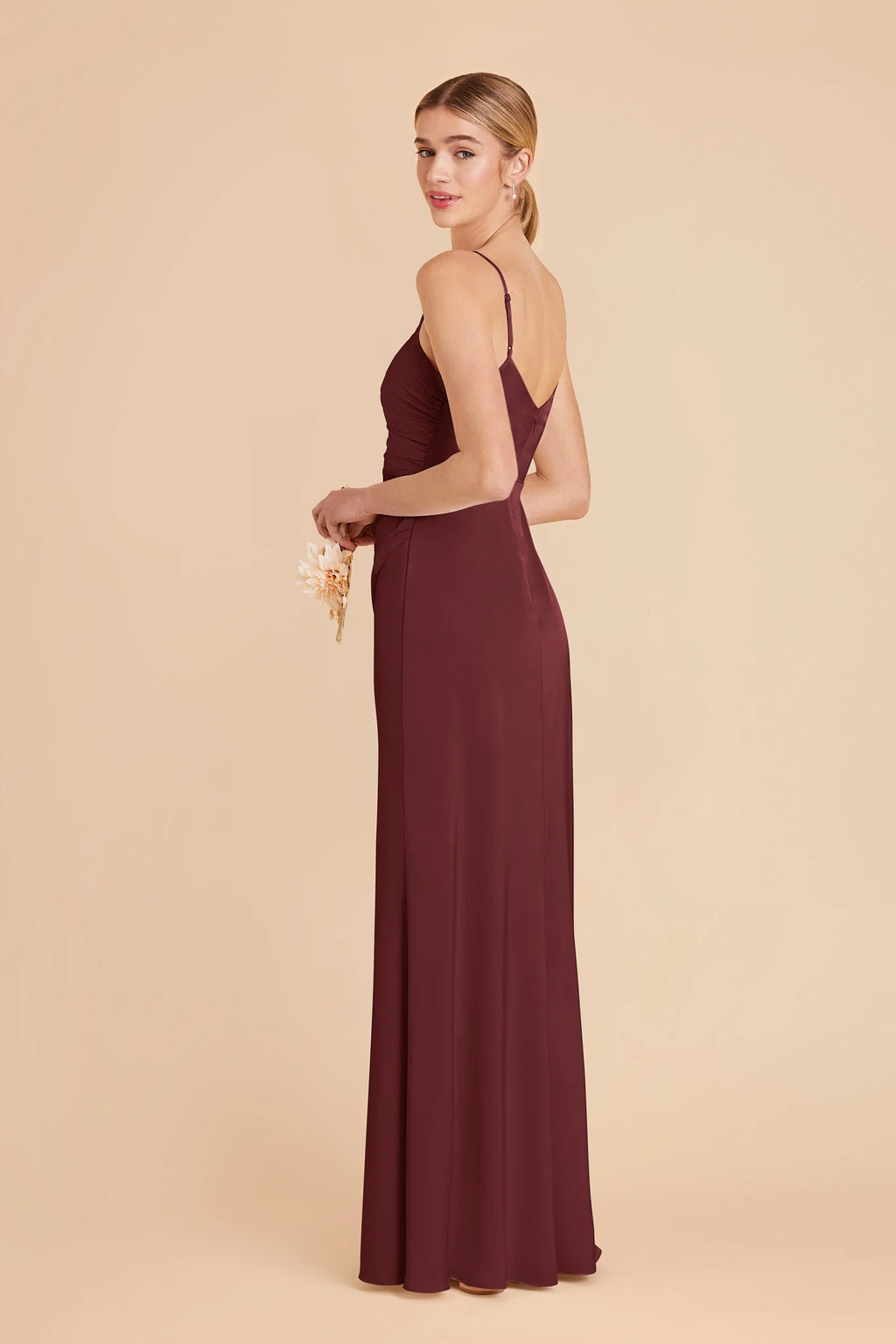 Elara Cabernet alternate view 3 bridesmaid dress