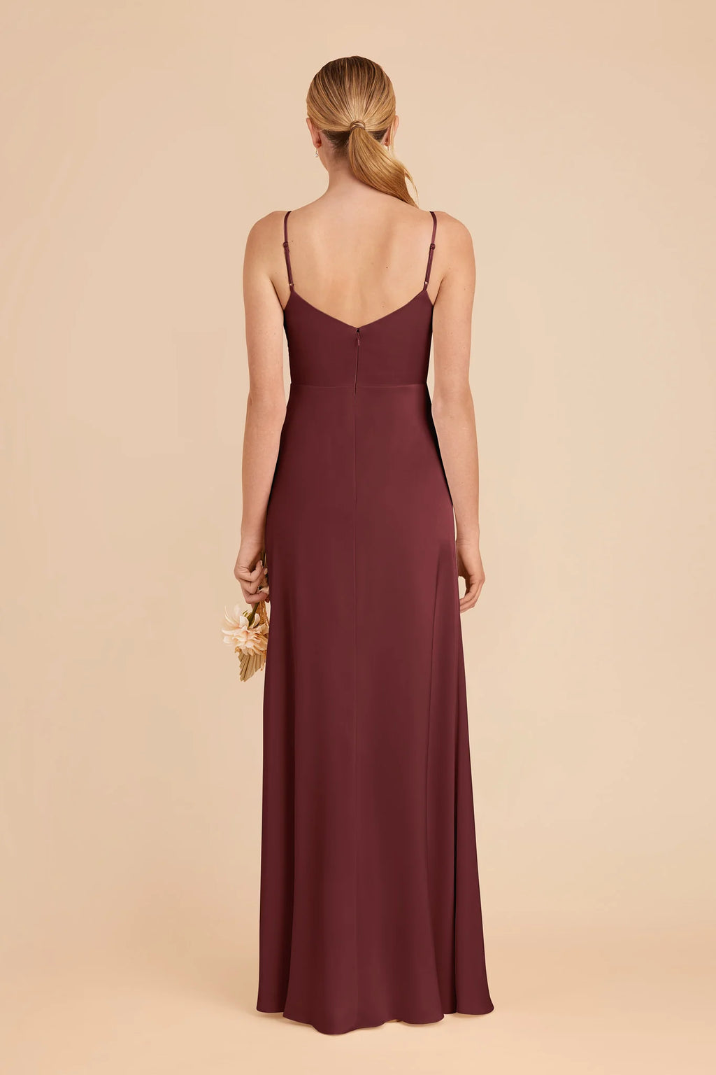 Elara Cabernet alternate view 4 bridesmaid dress