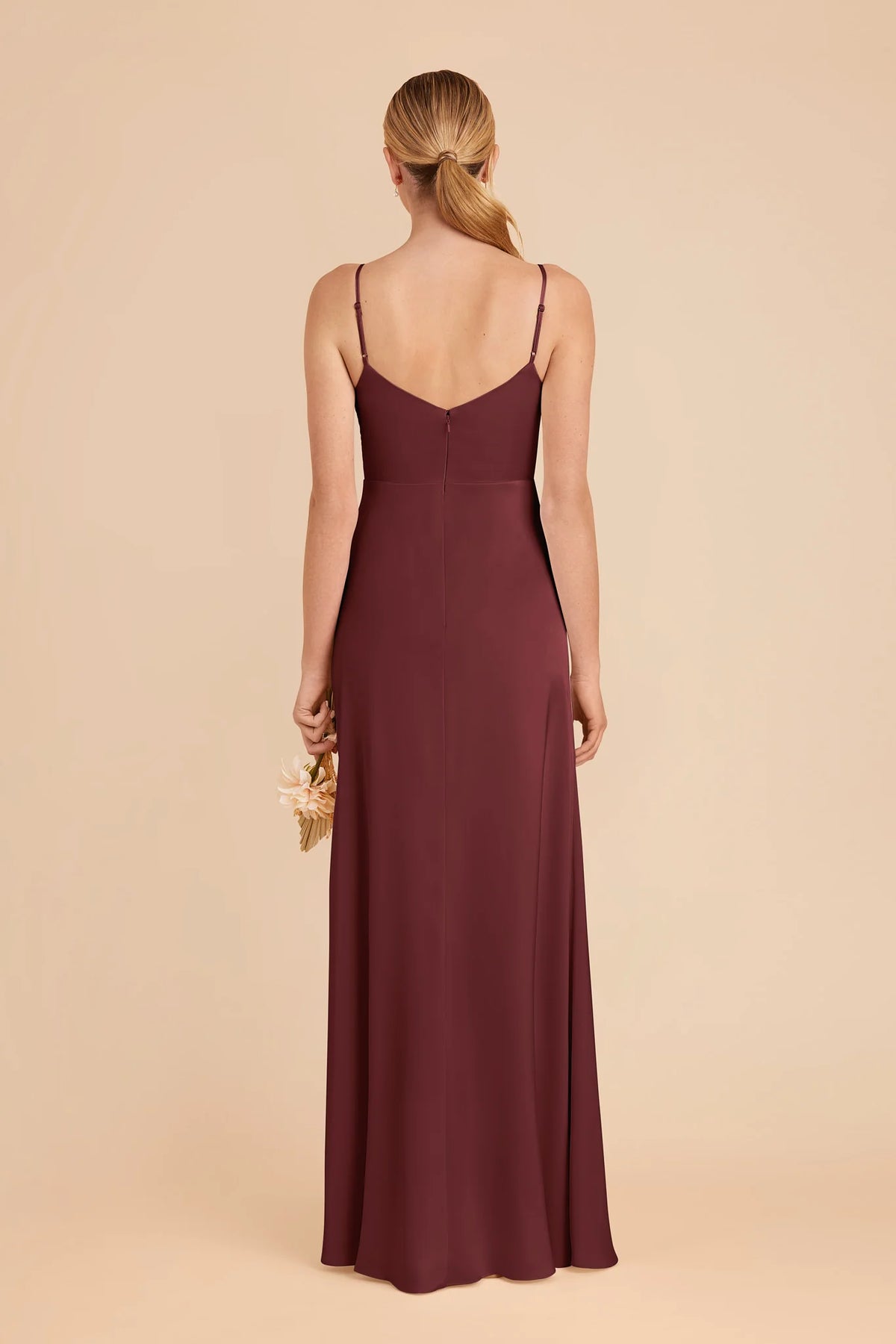 Elara Cabernet alternate view 4 bridesmaid dress