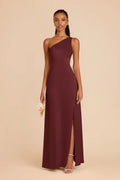 Briar Cabernet front view bridesmaid dress