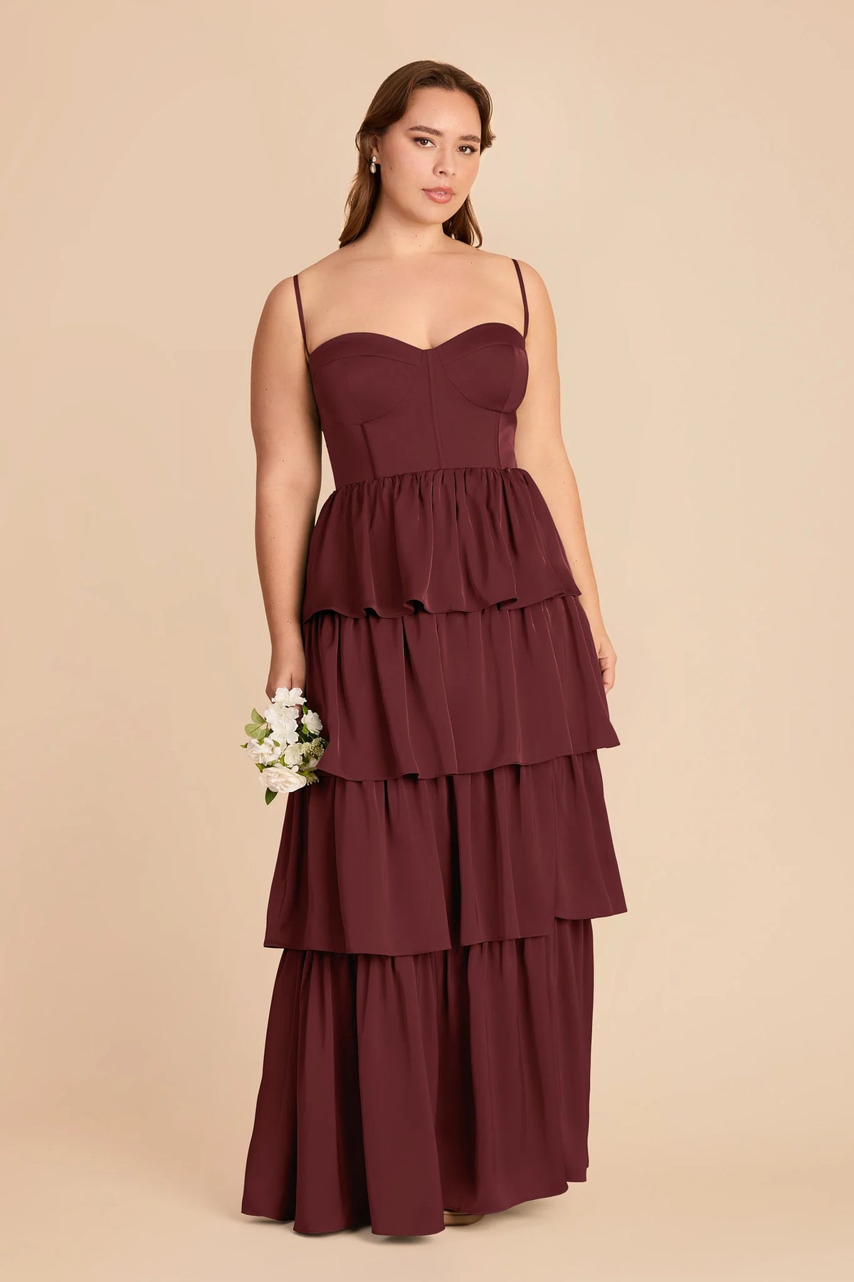 Calista Cabernet alternate view 1 bridesmaid dress