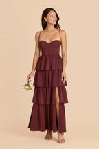 Calista Cabernet alternate view 2 bridesmaid dress