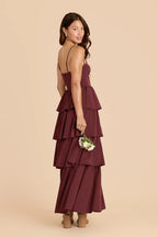 Calista Cabernet alternate view 3 bridesmaid dress