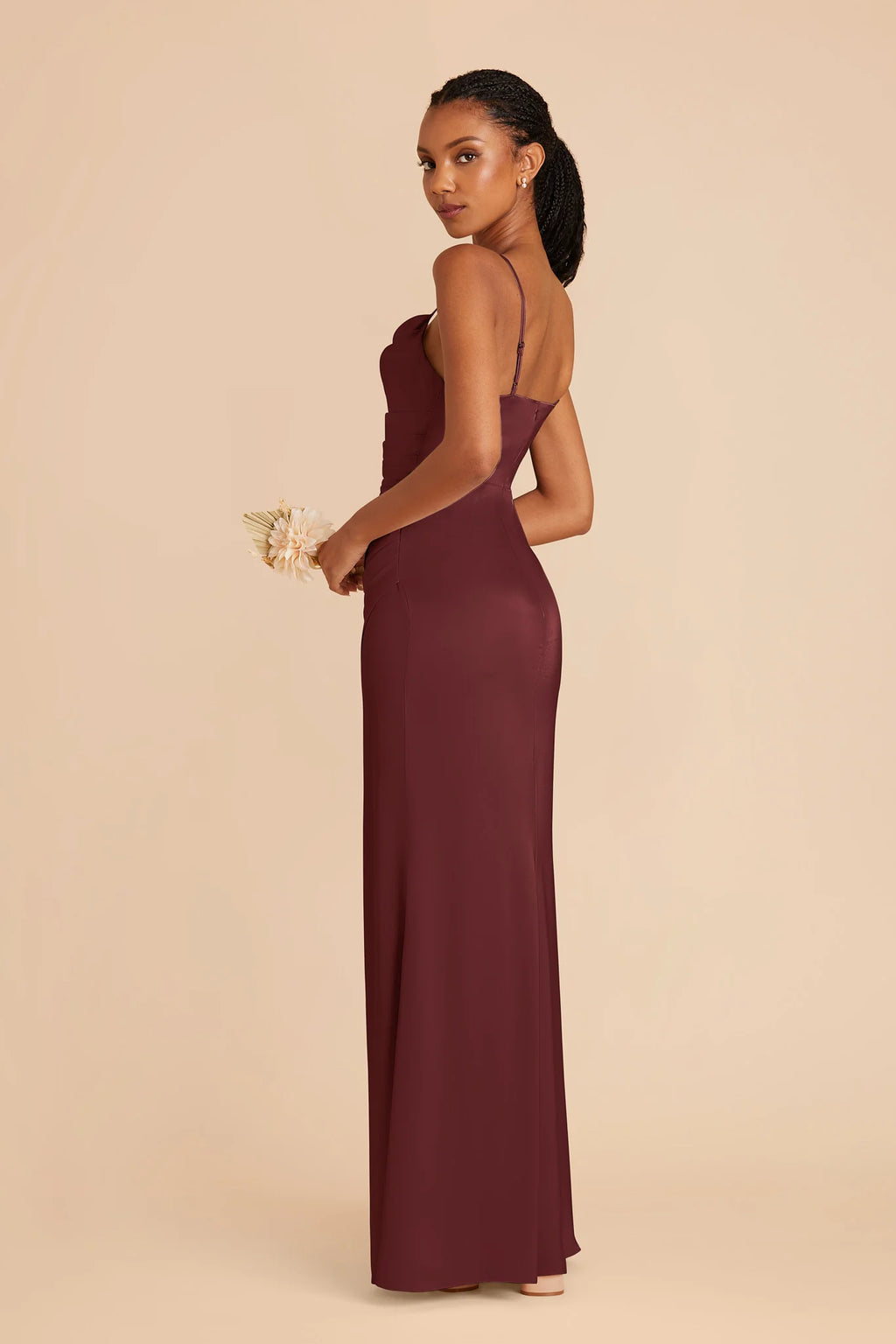 Sabine Cabernet alternate view 2 bridesmaid dress