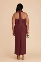 Seraphine Cabernet back view bridesmaid dress